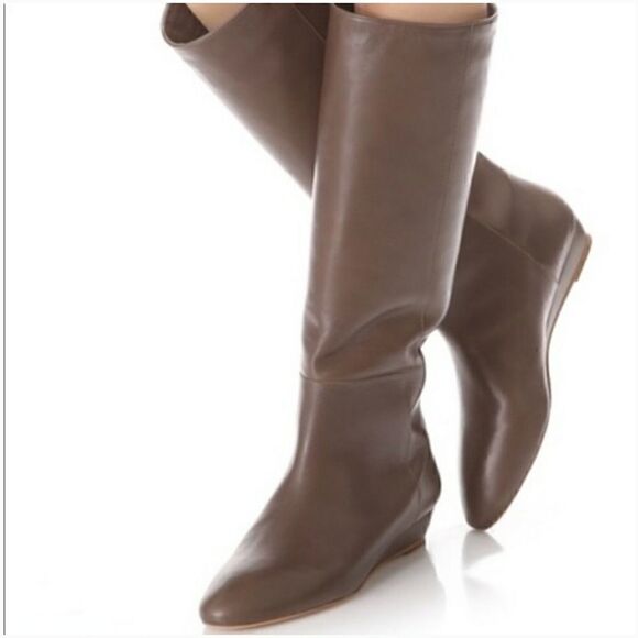 Loeffler Randall Mathilde leather knee high boots 7 - Picture 1 of 9